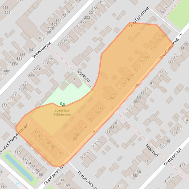 Kaart van postcodegebied 2983HG.