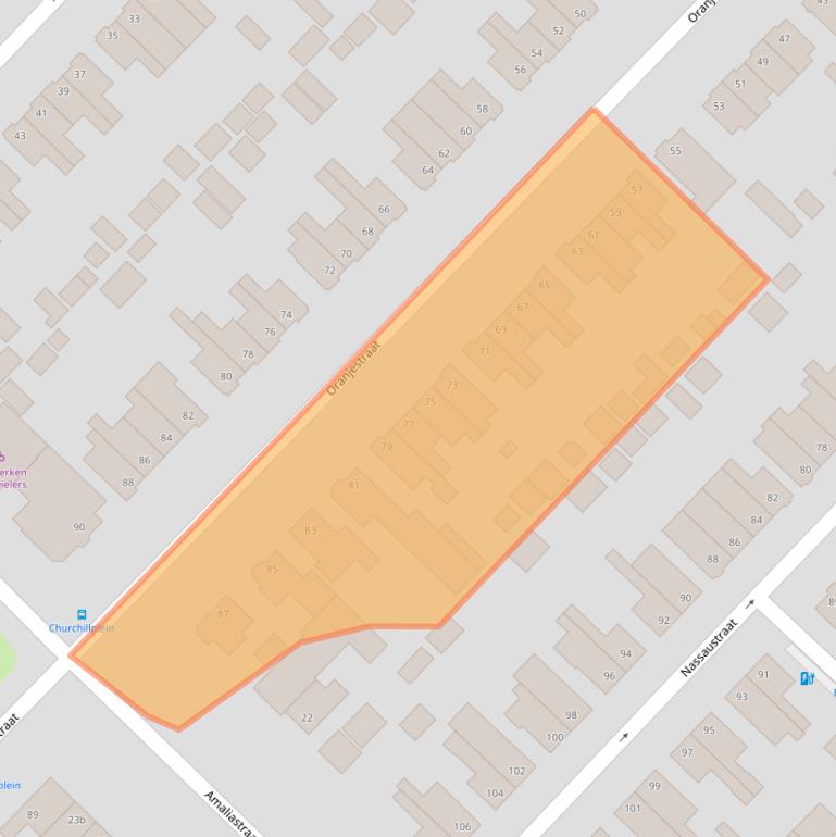 Kaart van postcodegebied 2983HM.