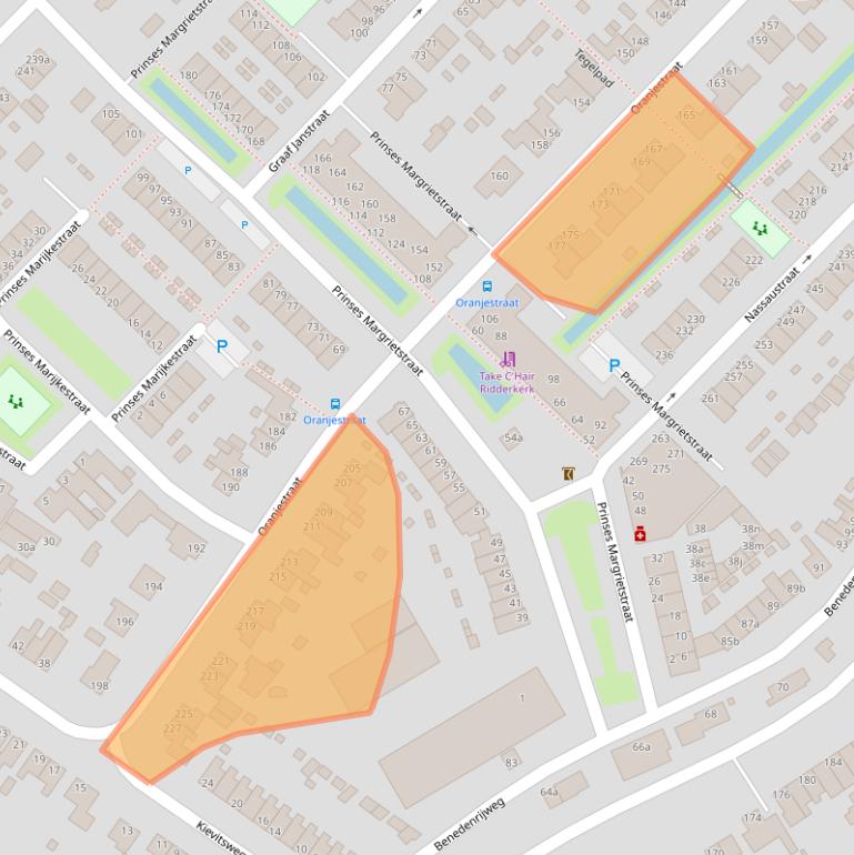 Kaart van postcodegebied 2983HR.