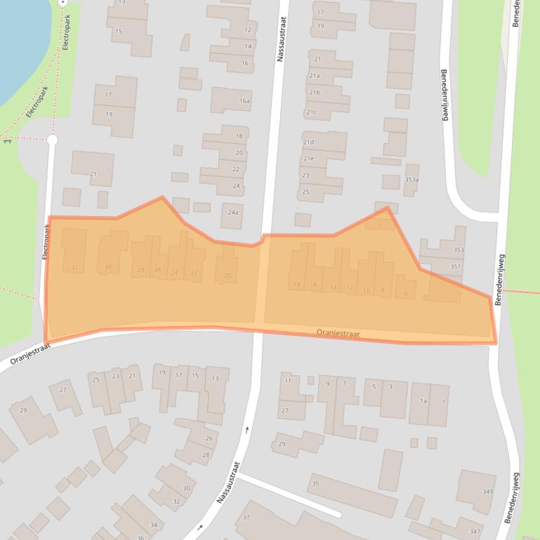 Kaart van postcodegebied 2983HS.