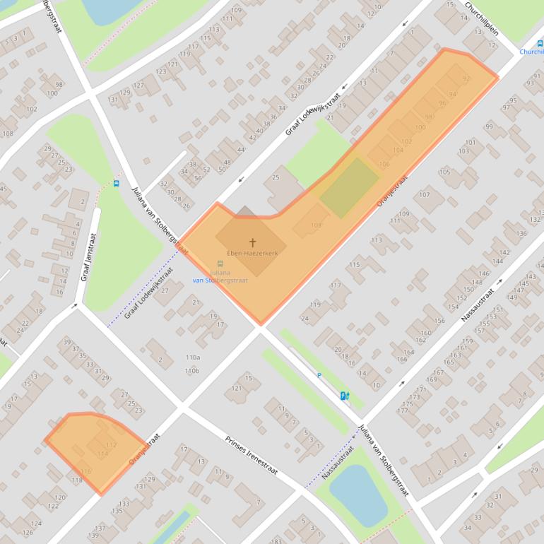 Kaart van postcodegebied 2983HV.