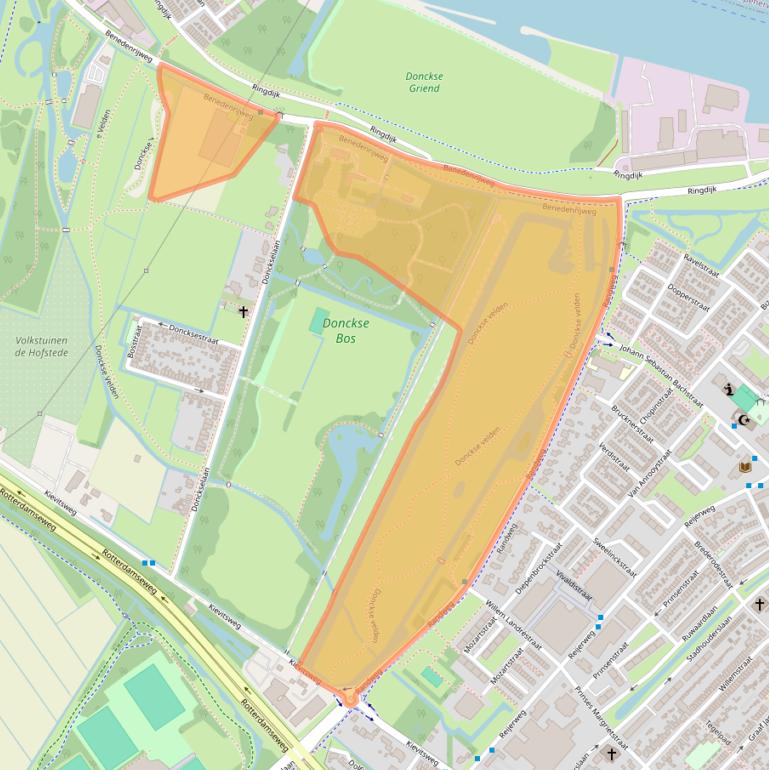 Kaart van postcodegebied 2983LA.