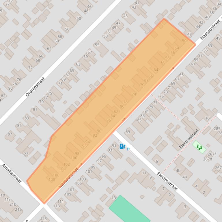 Kaart van postcodegebied 2983RJ.