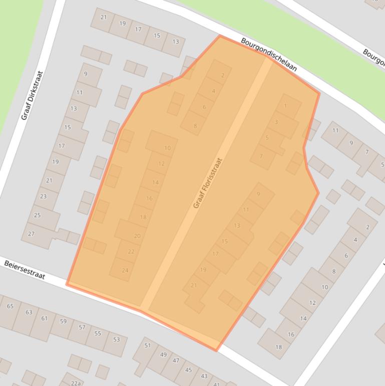 Kaart van postcodegebied 2983SK.