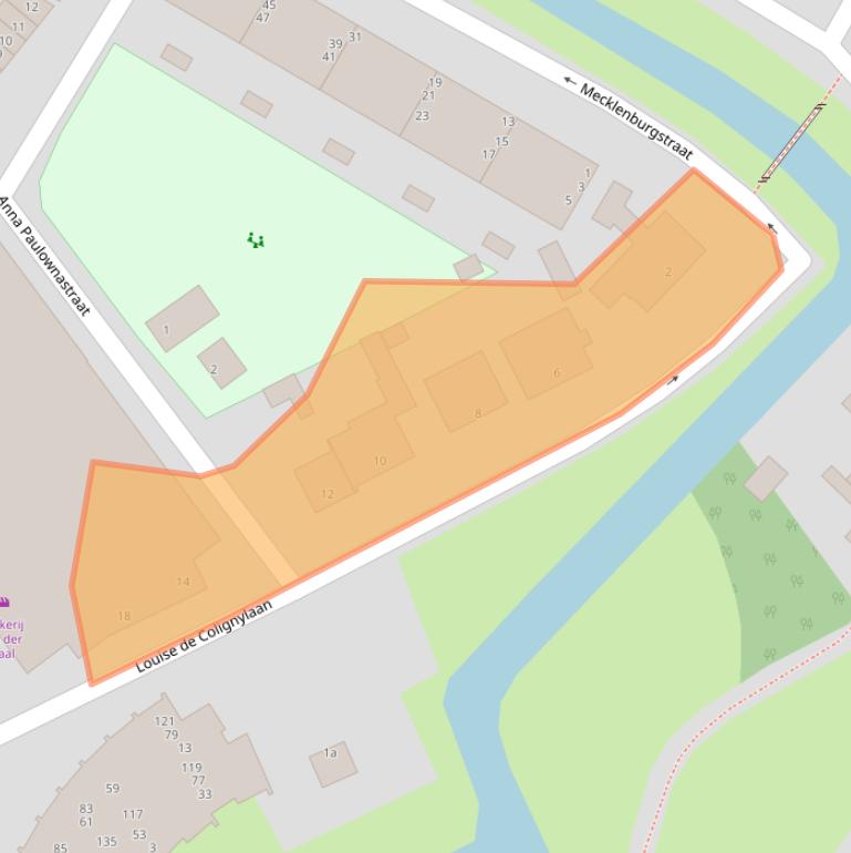 Kaart van postcodegebied 2983TL.