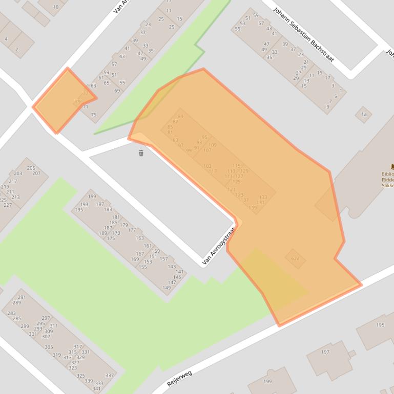 Kaart van postcodegebied 2983VE.