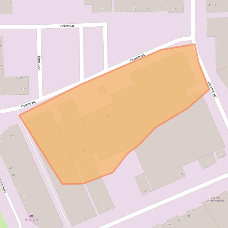 Kaart van postcodegebied 2984AD.