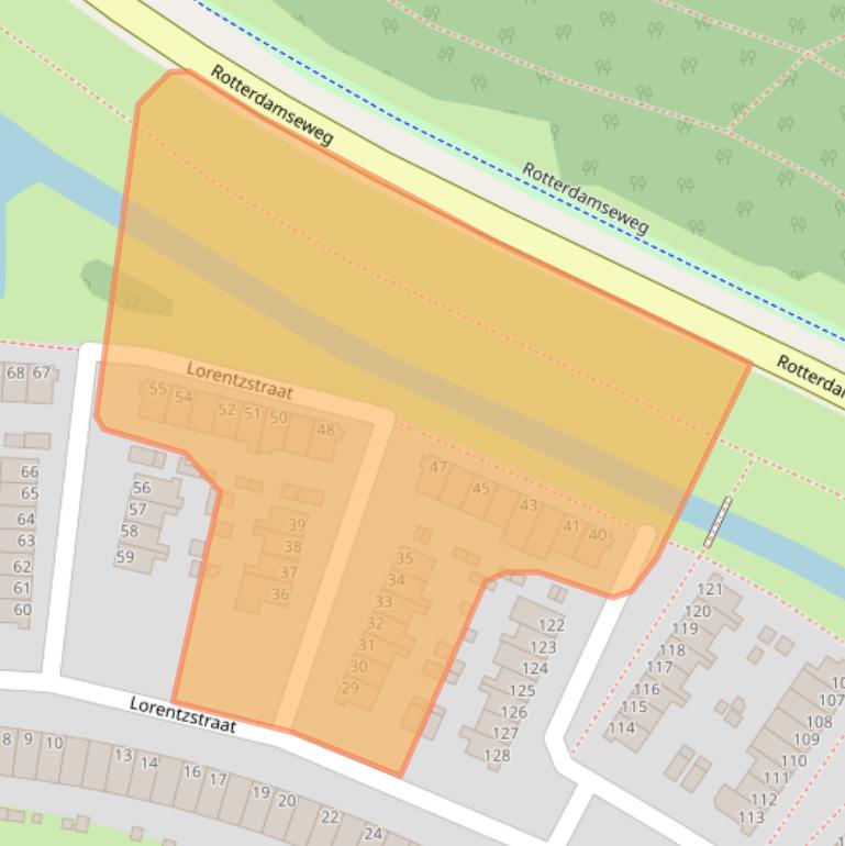 Kaart van postcodegebied 2984EL.