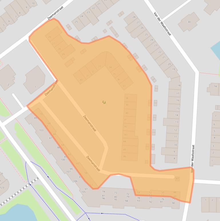 Kaart van postcodegebied 2984ES.