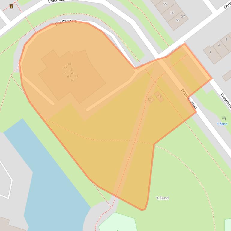 Kaart van postcodegebied 2984GB.