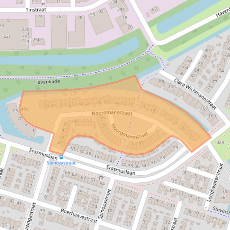 Kaart van postcodegebied 2984XK.