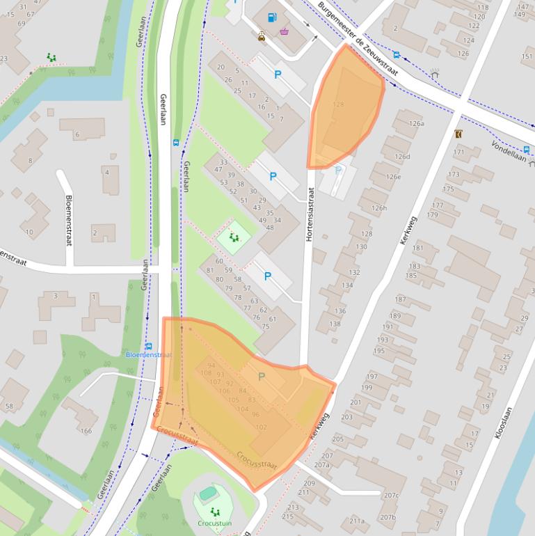 Kaart van postcodegebied 2985AL.