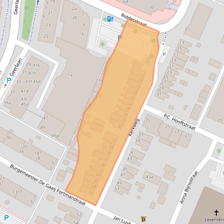 Kaart van postcodegebied 2985AT.