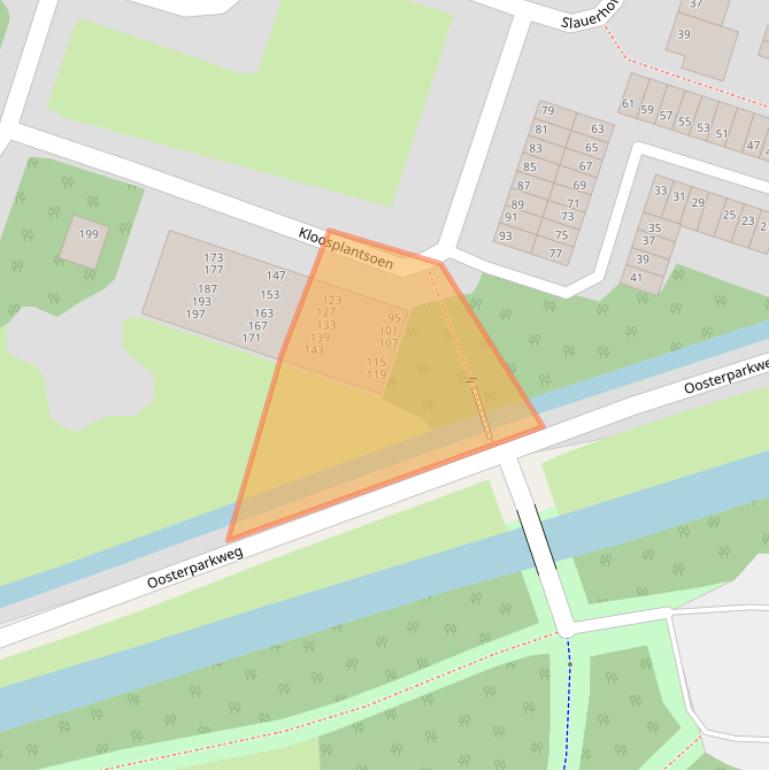 Kaart van postcodegebied 2985SC.