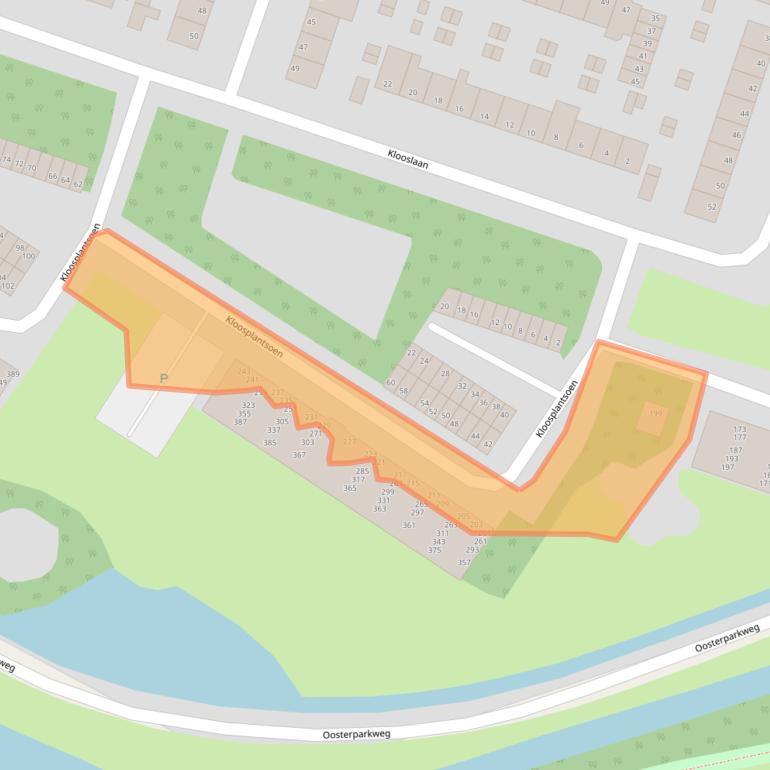 Kaart van postcodegebied 2985SG.