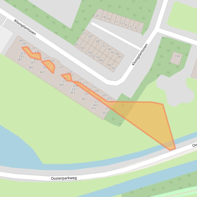 Kaart van postcodegebied 2985SH.