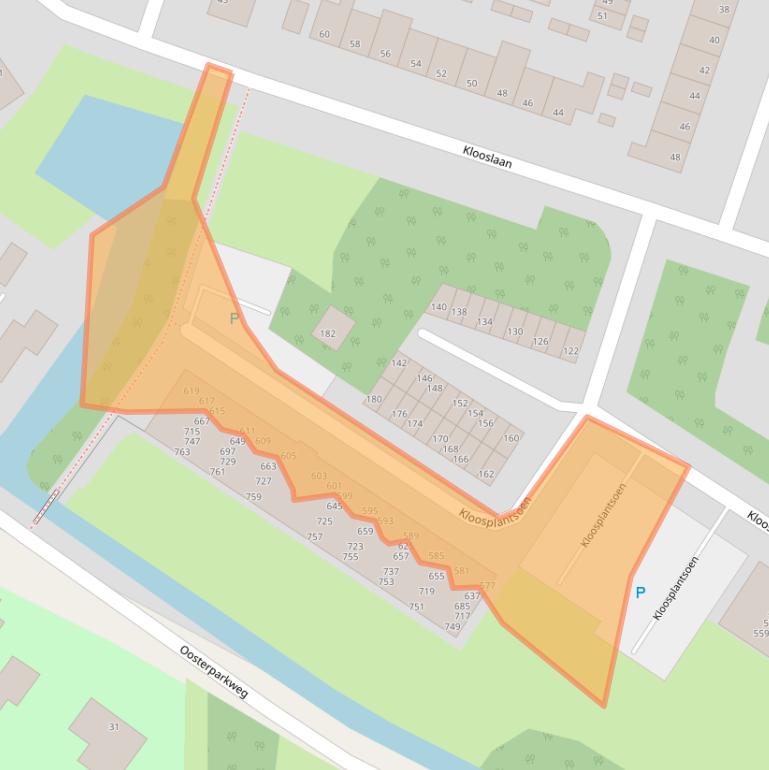 Kaart van postcodegebied 2985SR.