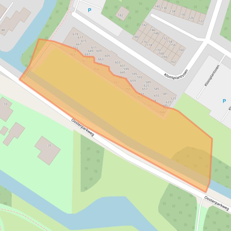 Kaart van postcodegebied 2985SW.