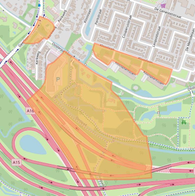 Kaart van postcodegebied 2985SX.