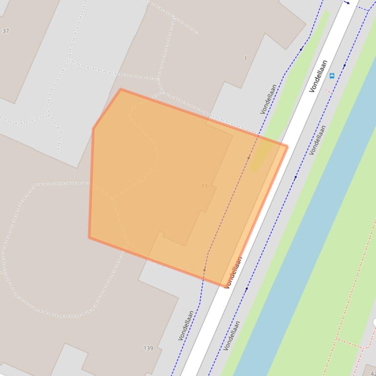 Kaart van postcodegebied 2985VR.