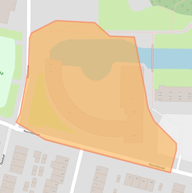 Kaart van postcodegebied 2987CK.