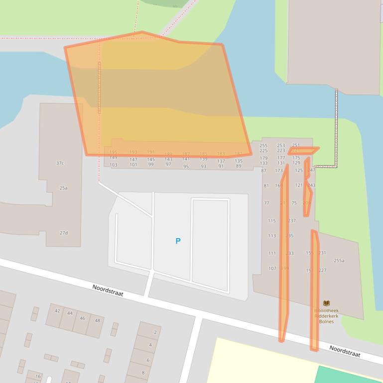 Kaart van postcodegebied 2987CP.