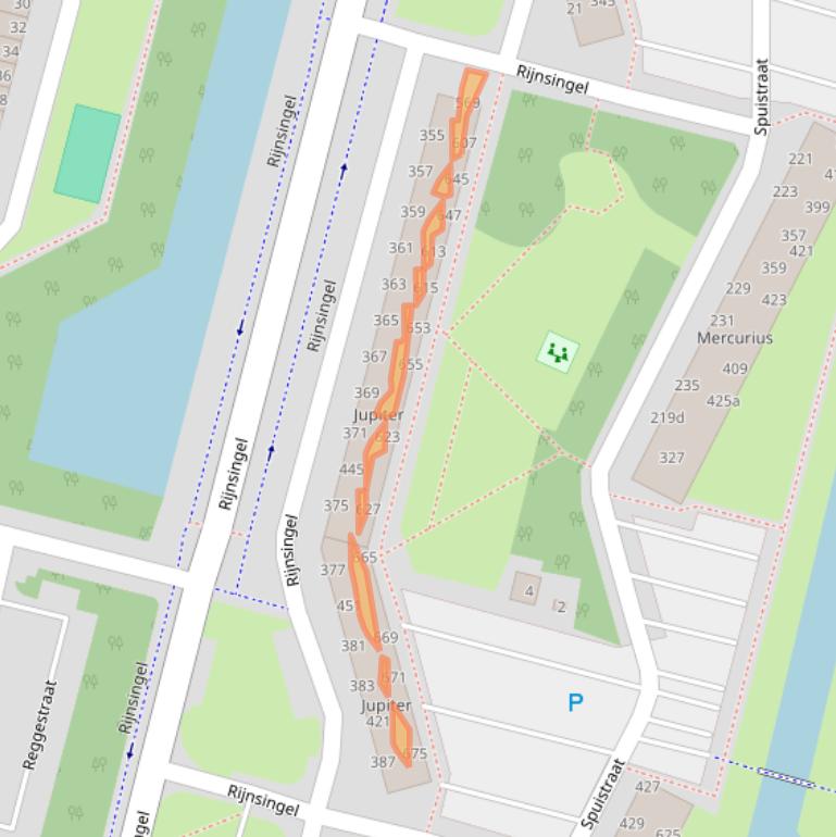 Kaart van postcodegebied 2987SX.