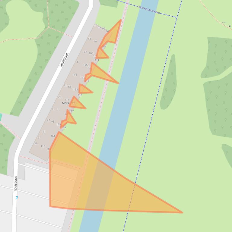 Kaart van postcodegebied 2987TK.