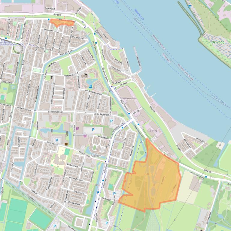 Kaart van postcodegebied 2987VA.