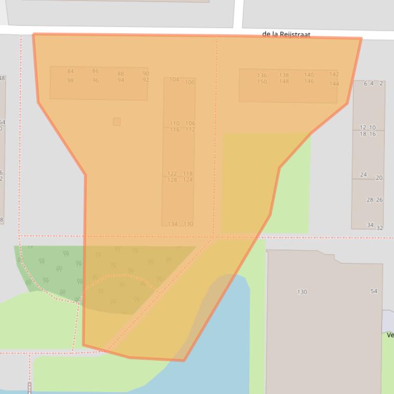 Kaart van postcodegebied 2987XG.