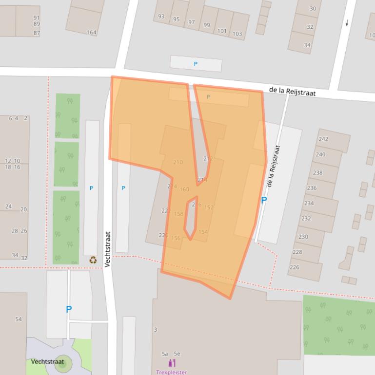 Kaart van postcodegebied 2987XH.