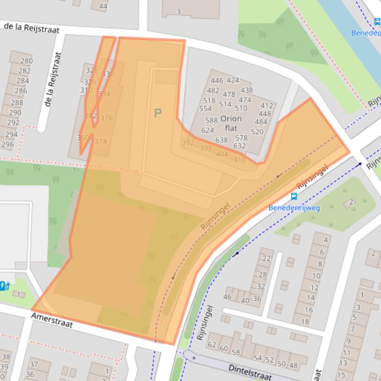 Kaart van postcodegebied 2987XL.