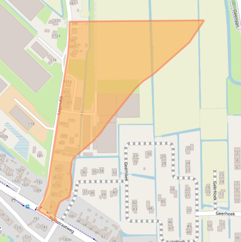 Kaart van postcodegebied 2988AC.