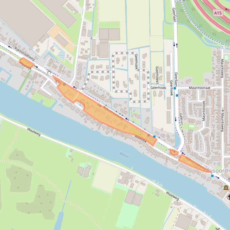 Kaart van postcodegebied 2988BC.