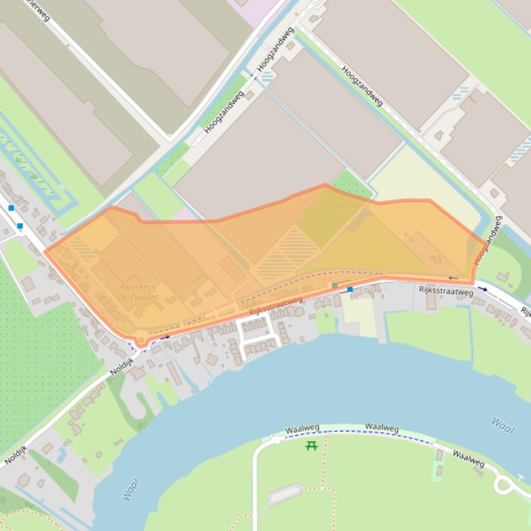 Kaart van postcodegebied 2988BM.