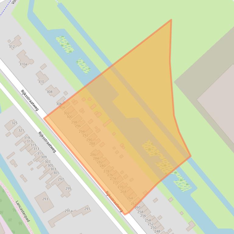 Kaart van postcodegebied 2988BP.