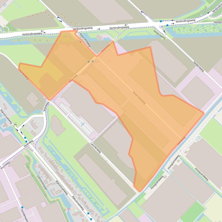 Kaart van postcodegebied 2988DH.