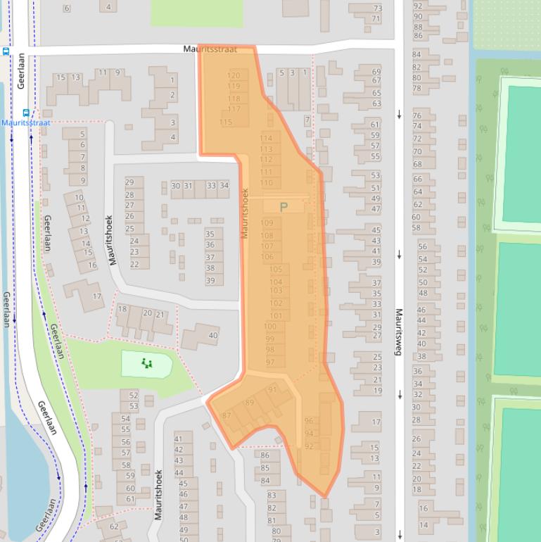 Kaart van postcodegebied 2988ED.