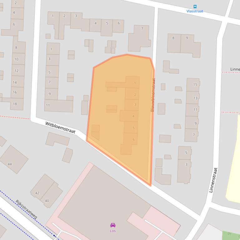 Kaart van postcodegebied 2988XA.