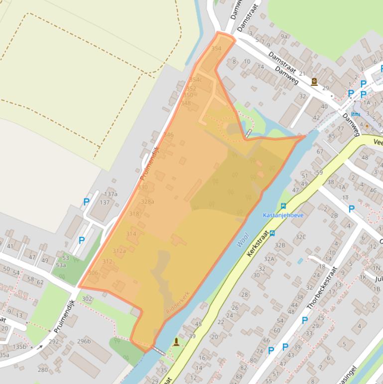 Kaart van postcodegebied 2989AR.