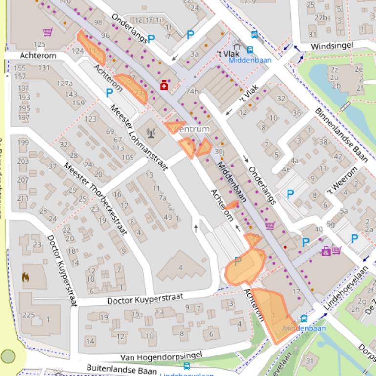 Kaart van postcodegebied 2991CP.