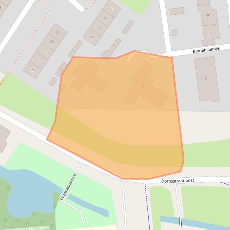 Kaart van postcodegebied 2991EC.