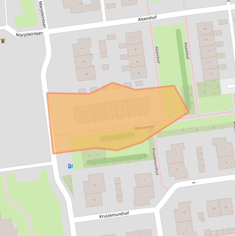Kaart van postcodegebied 2991HB.