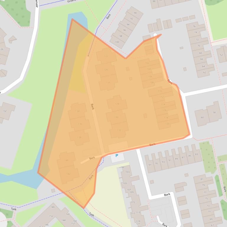 Kaart van postcodegebied 2991JG.
