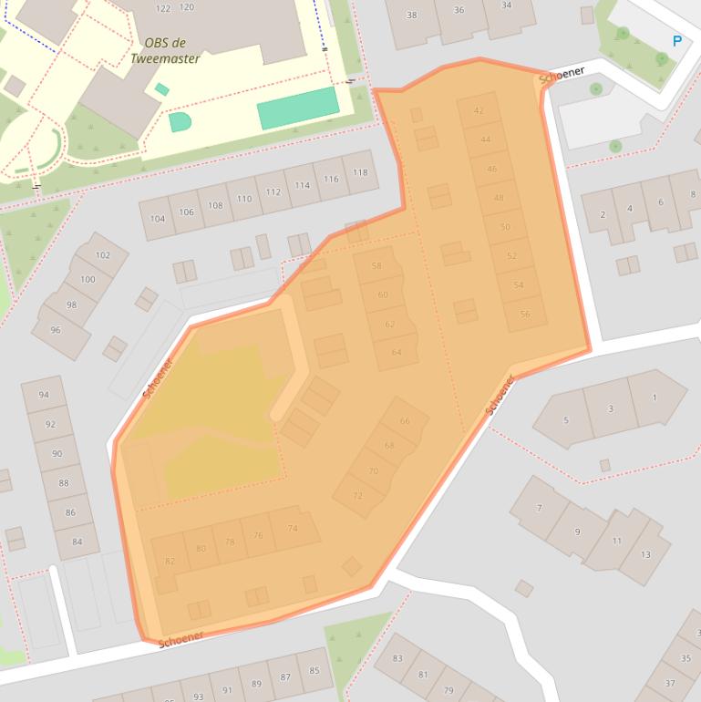 Kaart van postcodegebied 2991JM.