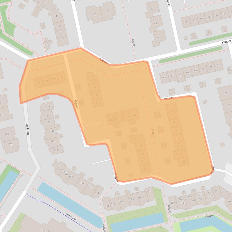 Kaart van postcodegebied 2991KN.