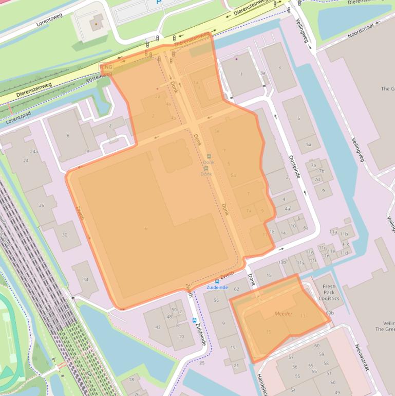 Kaart van postcodegebied 2991LE.