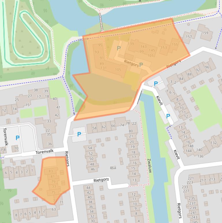 Kaart van postcodegebied 2991MN.