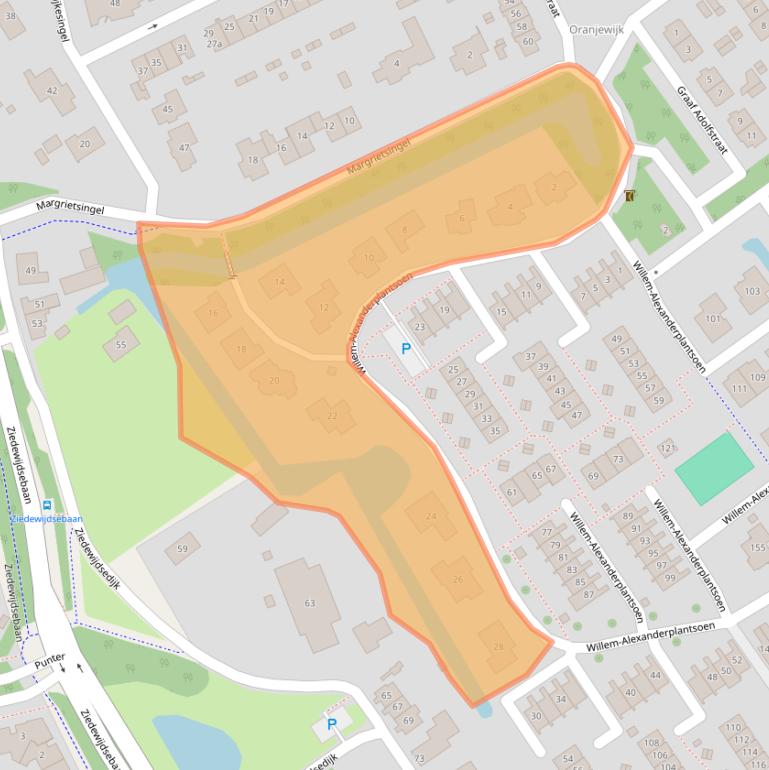 Kaart van postcodegebied 2991ND.