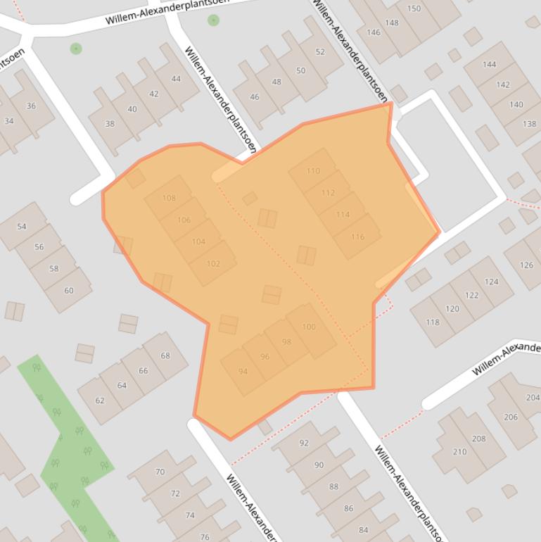 Kaart van postcodegebied 2991NH.